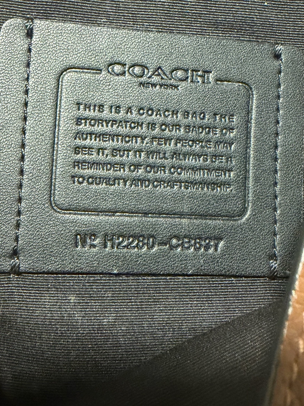 ❌SOLDOUT❌ Coach Leather Drawstring Backpack - Brown - Picture 12 of 12